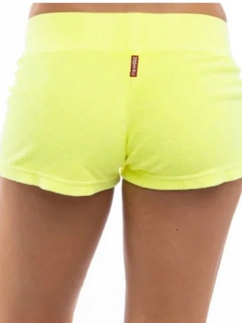 Hard Tail Neon Yellow Athletic Velvour Lounge Shorts